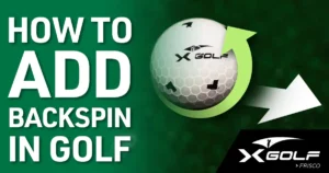 How to add backspin to golf with a rotating ball from X-Golf Frisco indoor golfing simulators